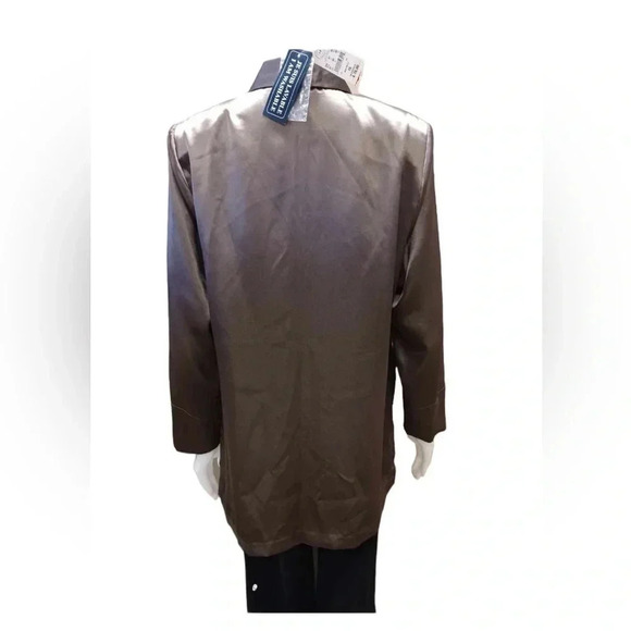 Addition Elle NET Long  Sleeve Metallic Top Size 16 - Picture 3 of 9